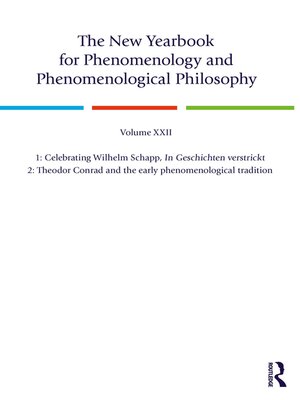 cover image of The New Yearbook for Phenomenology and Phenomenological Philosophy